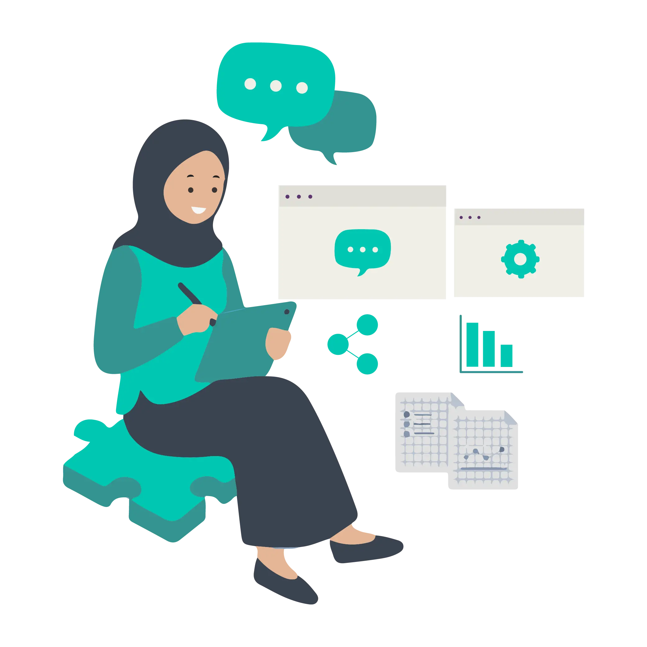 Ilustrasi Santri
